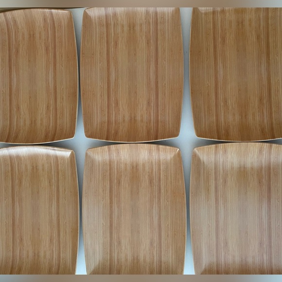 Front Of The House Platewise Rectangular Mod Plate 12” x 9” Bamboo Case of 6 - Picture 7 of 11